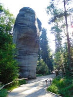 Centrální menhir v Adršpachu
